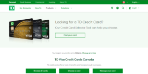 TD Bank Credit Card Login - Make Bill Payment