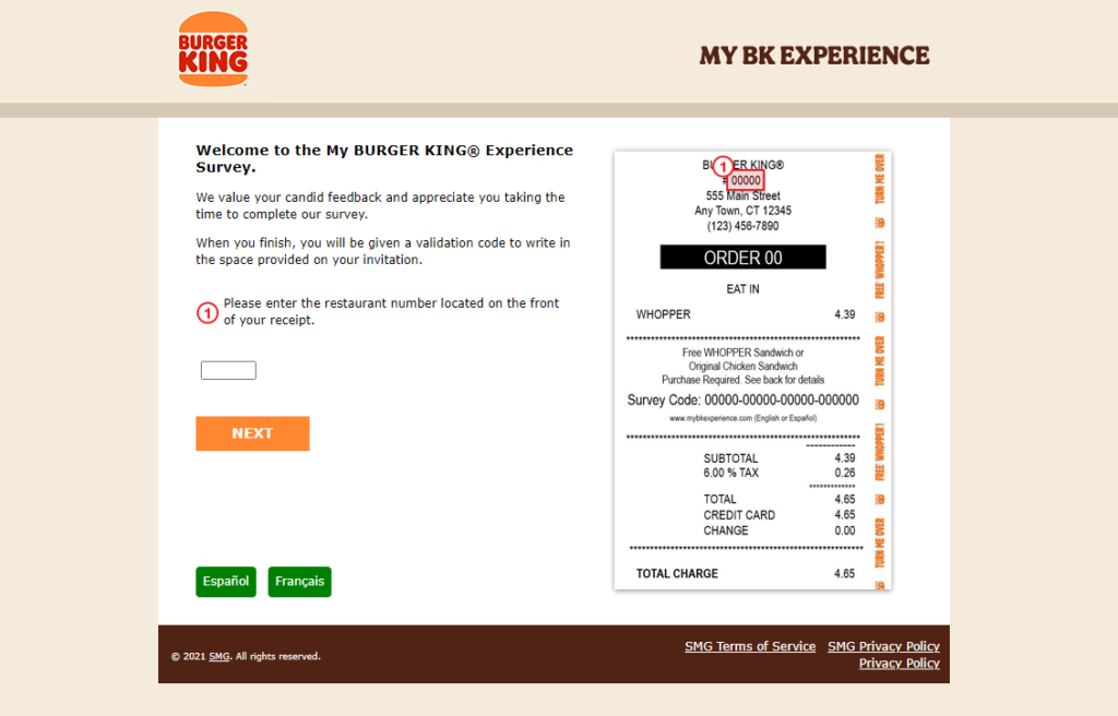 mybkexperience.com Survey Free Whopper - www.mybkexperience.com